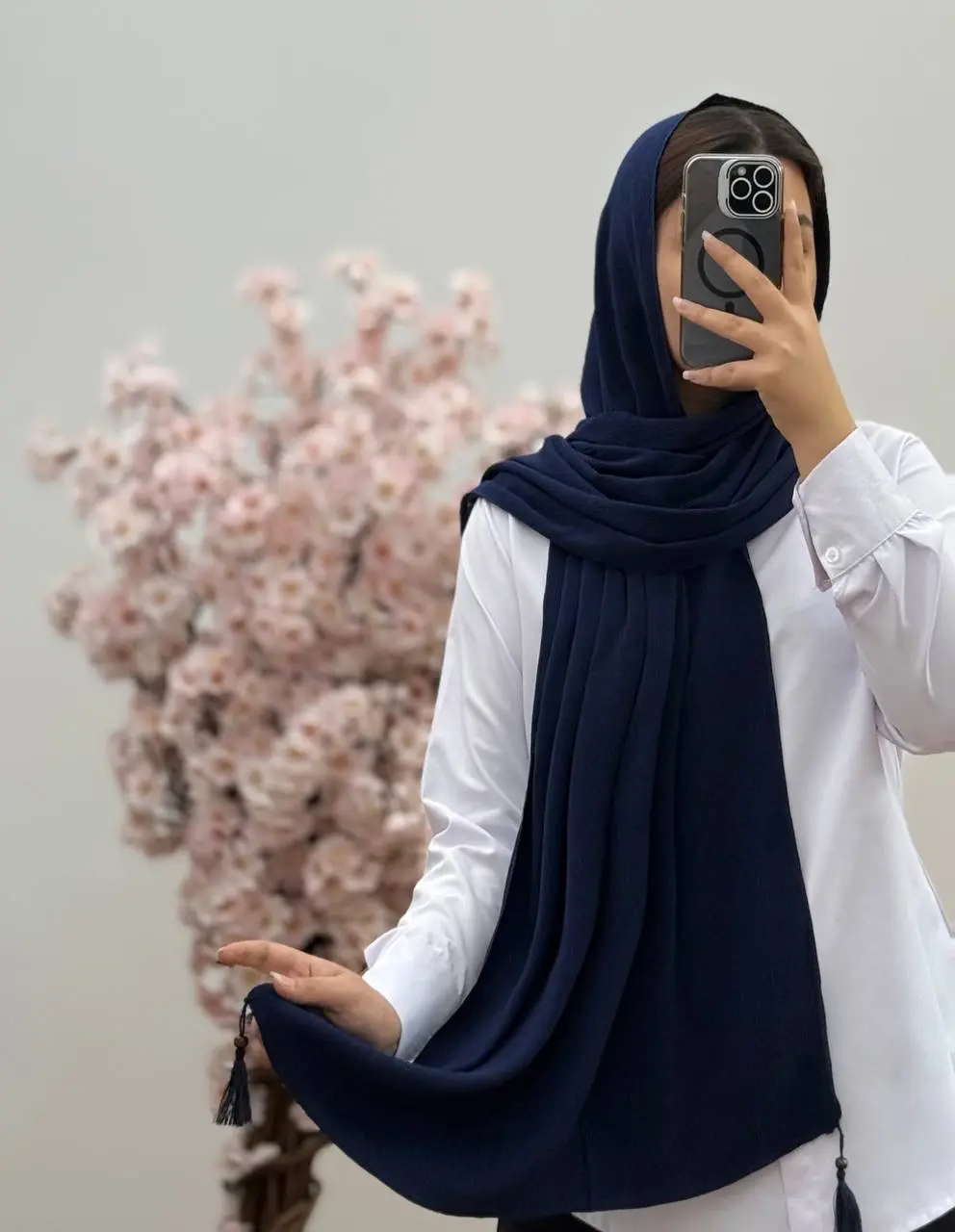 شال برشکا منگوله دار